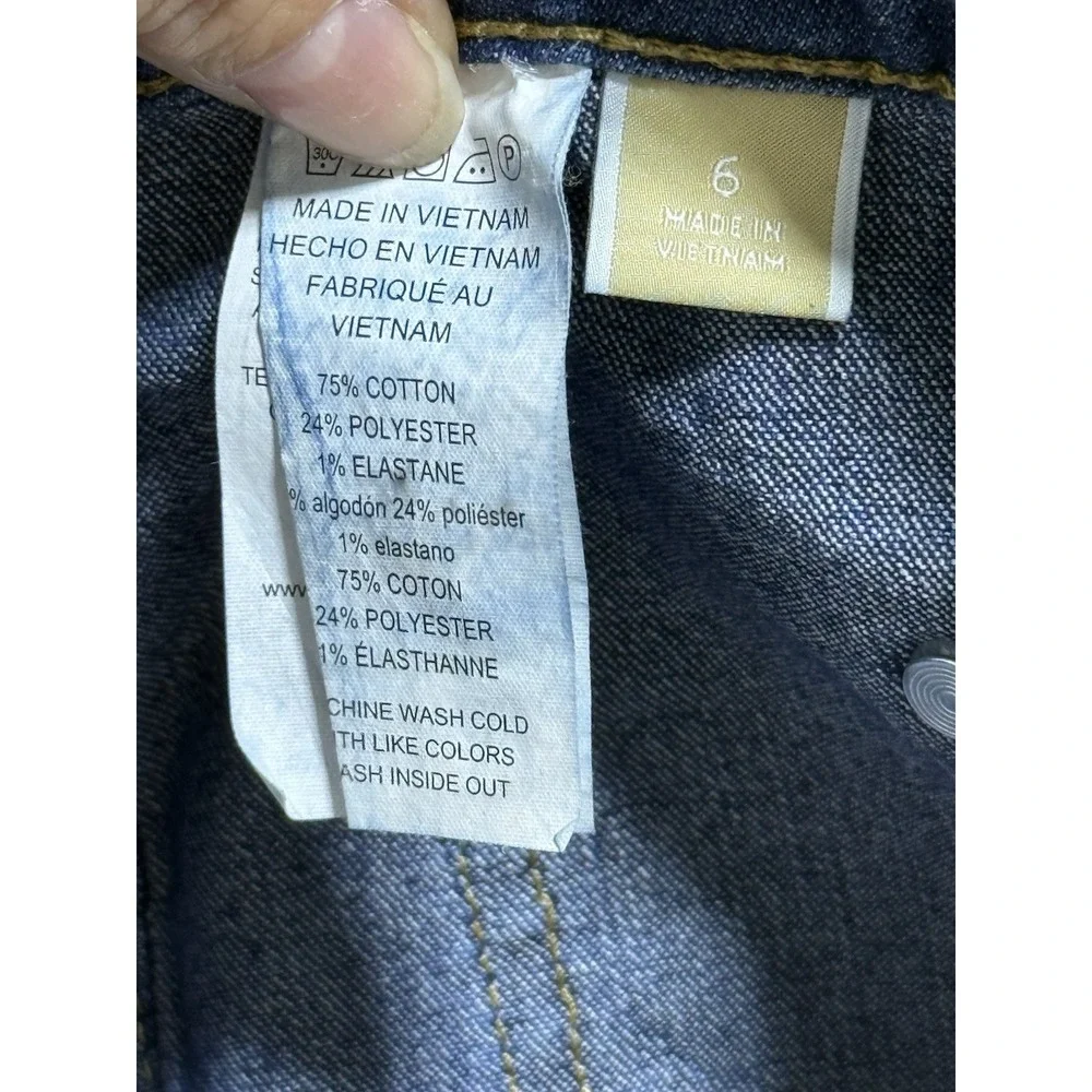 Michael Kors Selma High Rise Bootcut Jeans Size 6 Lapis‎ Blue Wash